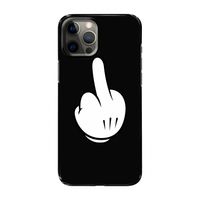 Middle finger black: Volledig geprint iPhone 12 Pro Max Hoesje