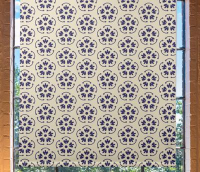 Keuken raambekleding Geometrisch bloemenpatroon