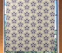 Keuken raambekleding Geometrisch bloemenpatroon