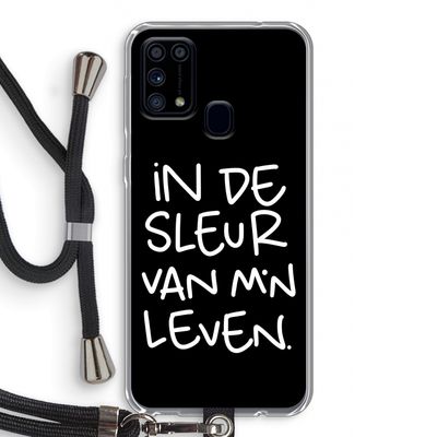 De Sleur: Samsung Galaxy M31 Transparant Hoesje met koord