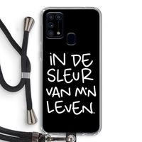 De Sleur: Samsung Galaxy M31 Transparant Hoesje met koord