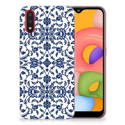 Samsung Galaxy A01 | TPU Case | Flower Blue