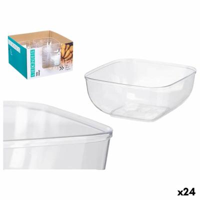 Kommenset Leknes CK80688 Transparant Plastic 800 ml 15,3 x 7 x 15,3 cm (24 Stuks)