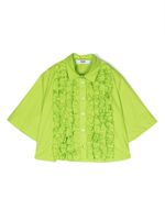 MSGM Kids sweat à volants - Vert