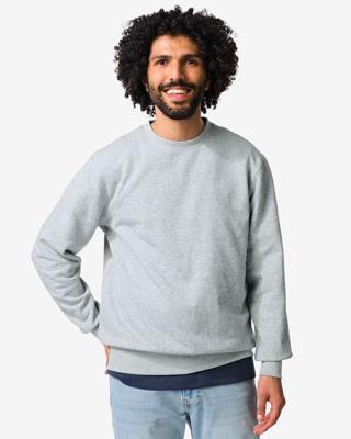 HEMA Herentrui Daryl sweatstof lichtgrijs (lichtgrijs)