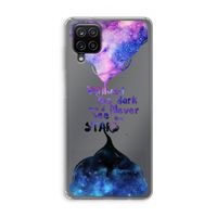Stars quote: Samsung Galaxy A12 Transparant Hoesje