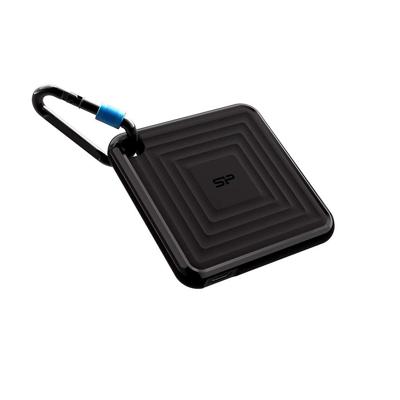 Silicon Power PC60 Portable SSD 1 TB USB Type-a naar USB Type-C 3.2 Gen 1 (3.1 Gen 1) Zwart