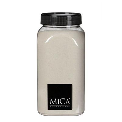 Mica Decorations decoratie zand - 1 kg - 650ml - creme wit - hobby zandkorrels