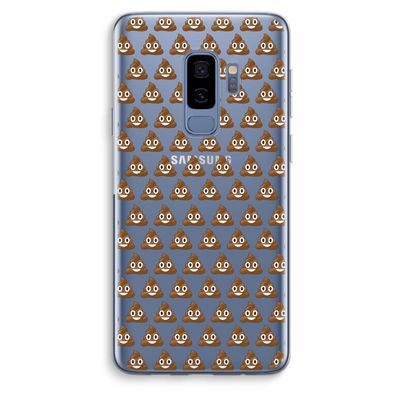 Poop emoji: Samsung Galaxy S9 Plus Transparant Hoesje