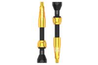 Lezyne CNC TLR Ventiel Set 44mm - Goud Lezyne CNC TLR Ventiel Set 44mm - Goud
