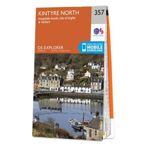 Wandelkaart - Topografische kaart 357 OS Explorer Map Kintyre North |