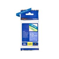 Brother printlintcassette TZE-535 blauw/wit 12 mm - thumbnail