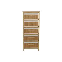 Ladekast DKD Home Decor Natuurlijk Bamboe Paulownia hout 42 x 32 x 98 cm