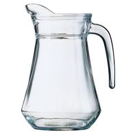Glazen schenkkan/karaf 1 liter - Schenkkannen - thumbnail