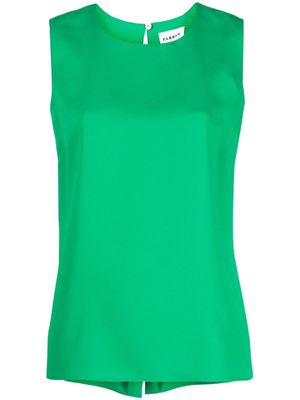 P.A.R.O.S.H. blouse à design sans manches - Vert