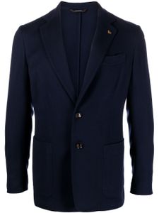 Colombo blazer en laine à simple boutonnage - Bleu