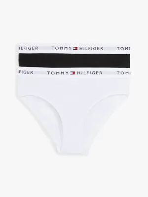 Tommy Hilfiger 2-pak meisjes slips- Zwart/wit - Meisjes onderbroeken
