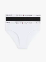 Tommy Hilfiger 2-pak meisjes slips- Zwart/wit - Meisjes onderbroeken