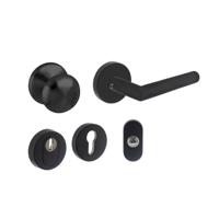 Intersteel Voordeurset rondVurano zwart zonder brievenbus - 0023.405730