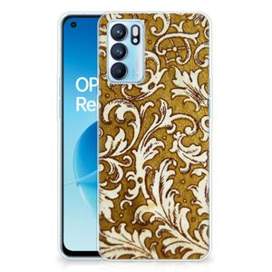 Siliconen Hoesje OPPO Reno 6 5G Barok Goud