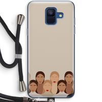 Girls girls girls: Samsung Galaxy A6 (2018) Transparant Hoesje met koord