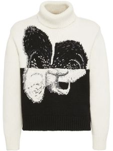 Alexander McQueen pull spliced orchid - Blanc