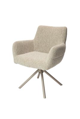 Arm draaistoel Carlijn zand
