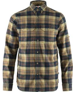 Fjallraven Singi Heavy Flannel Overhemd Heren Dark Sand S