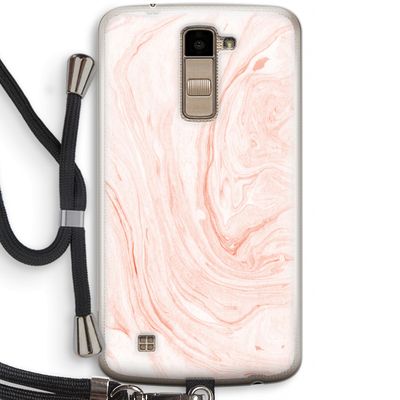 Peach bath: LG K10 (2016) Transparant Hoesje met koord