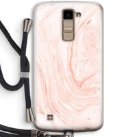 Peach bath: LG K10 (2016) Transparant Hoesje met koord