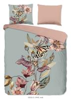 Good Morning Dekbedovertrek "bloemen en vlinders" - Multi - (200x200/220 cm) - Katoen