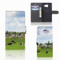 Samsung Galaxy A5 2016 Telefoonhoesje met Pasjes Koeien - thumbnail
