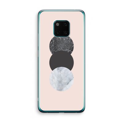 Marmeren cirkels: Huawei Mate 20 Pro Transparant Hoesje