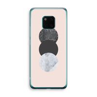 Marmeren cirkels: Huawei Mate 20 Pro Transparant Hoesje