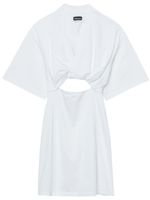 Jacquemus robe courte à découpes - Blanc - thumbnail