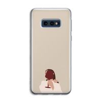 I drink wine: Samsung Galaxy S10e Transparant Hoesje
