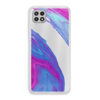 Zweverige regenboog: Samsung Galaxy A22 4G Transparant Hoesje