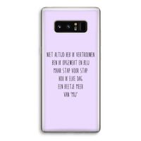 Zelfvertrouwen: Samsung Galaxy Note 8 Transparant Hoesje