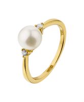 TFT Ring Parel En Diamant 0.05ct H SI Geelgoud