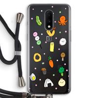 Happy bento friends: OnePlus 7 Transparant Hoesje met koord