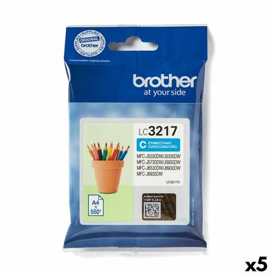 Originele inktcartridge Brother LC3217 Cyaan (5 Stuks)