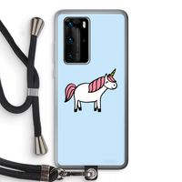 Eenhoorn: Huawei P40 Pro Transparant Hoesje met koord