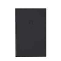 ZEZA Grade douchevloer - 100x100cm - antislip - antibacterieel - mineraalmarmer - vierkant - mat zwart 400000000000019761