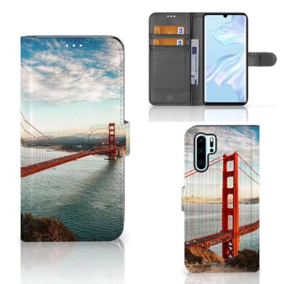 Huawei P30 Pro | Flip Cover | Golden Gate Bridge