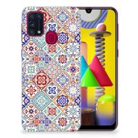 Samsung Galaxy M31 | TPU | Siliconen hoesje | Tiles Color