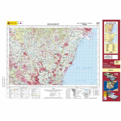 Topografische kaart 696 MT50 Burjassot | CNIG - Instituto Geográfico Nacional1