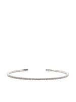 We by WHITEbIRD bracelet torque pavé de diamants - Argent