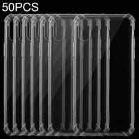 50 PCS uiterst dunne transparante TPU zacht beschermhoes voor iPhone XS (transparant)