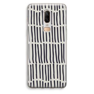 Moroccan stripes: OnePlus 6 Transparant Hoesje