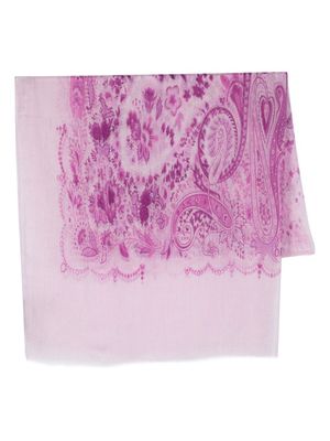 ETRO écharpe à motif cachemire - Rose